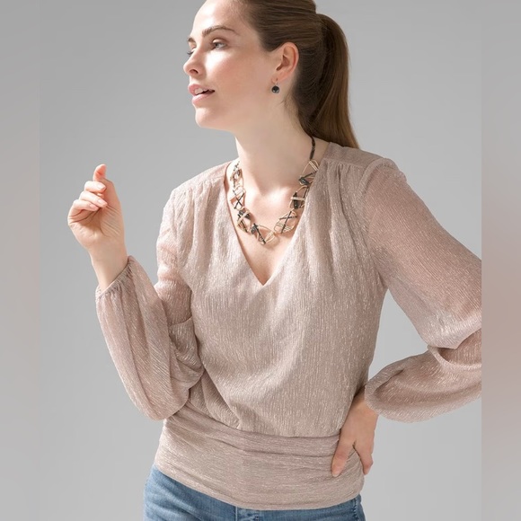 White House Black Market Tops - WHBM Shimmer Top